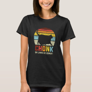 Chonk Cat Scale Meme Funny Retro Style Vintage Cat T-Shirt