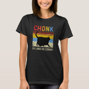 Chonk Cat Scale Meme Funny Retro Style Vintage Cat T-Shirt