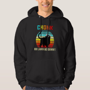 Chonk Cat Scale Meme - Retro Style Cats Memes Hoodie