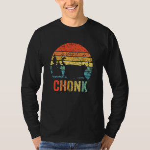 Chonk Cat Scale Meme Retro Style Vintage Cats Mem T-Shirt
