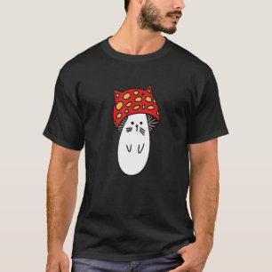 Chonk Kitty Cute Little Mushi Kitty Little Mushroo T-Shirt