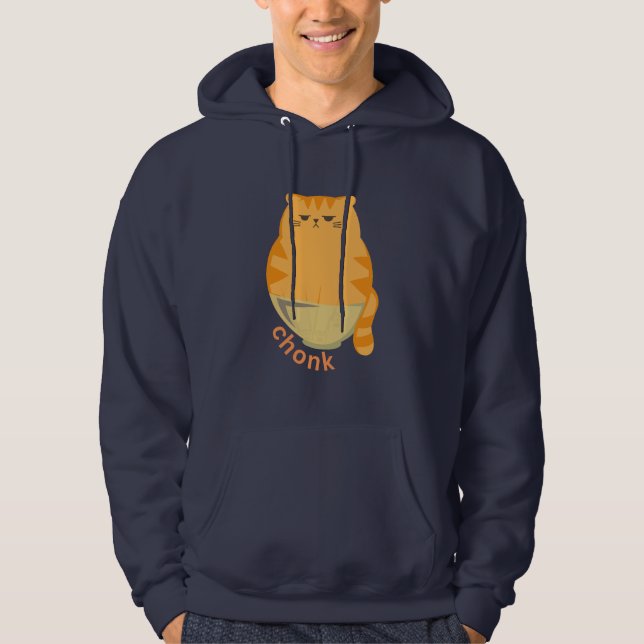   Chonk Orange Cat Hoodie (Front)