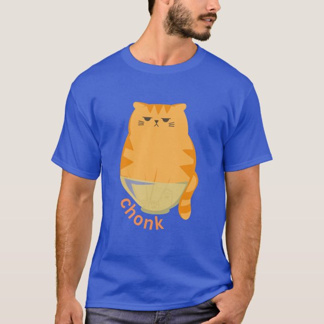Chonk Orange Cat T-Shirt (Front)