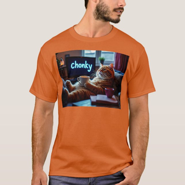 Chonky Cat T-Shirt (Front)