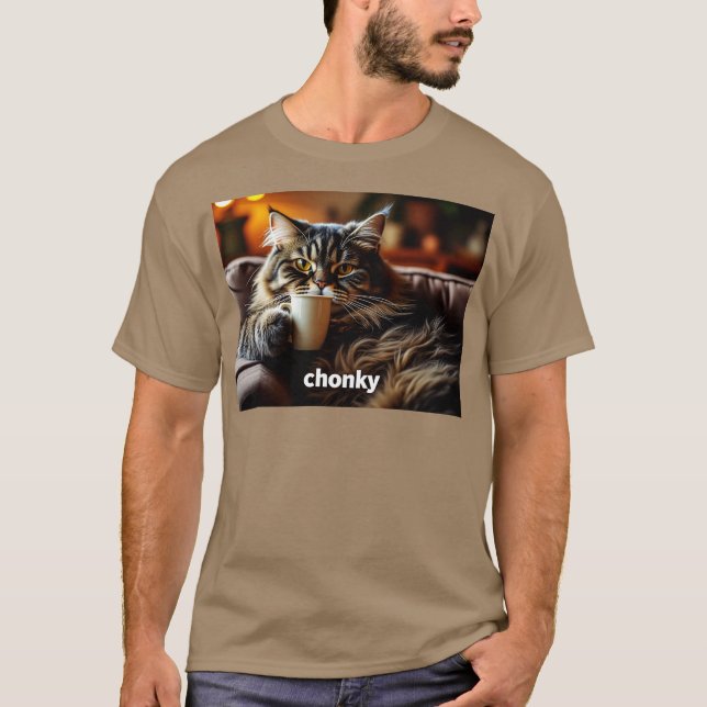 Chonky Maine Coon T-Shirt (Front)