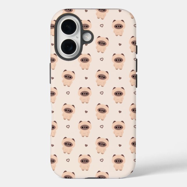 Chonky Siamese Cat Case-Mate iPhone Case (Back)
