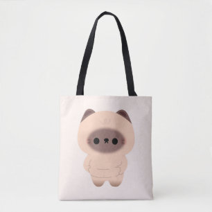 Chonky Siamese Cat Tote Bag