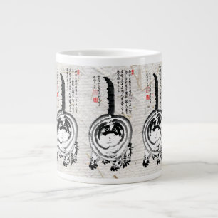 Chonky Striped Japanese Tabby Cat Large Coffee Mug