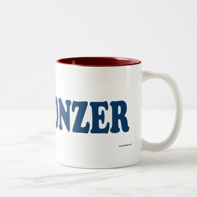 Chonzer Blue Two-Tone Coffee Mug (Right)