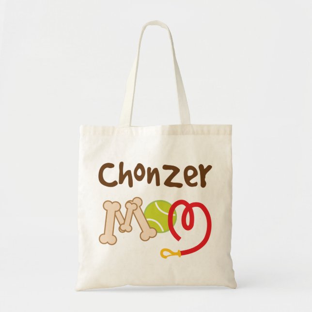 Chonzer Dog Breed Mum Gift Tote Bag (Front)