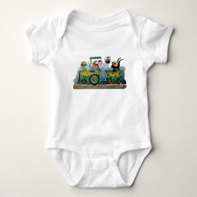 Choo choo baby bodysuit (Front)