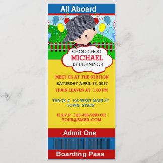 Choo Choo Birthday Invite