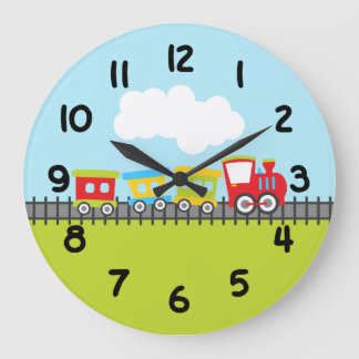 Choo Choo Chain Large Clock