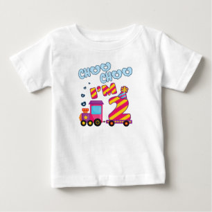 Choo Choo I'm 2 2nd Birthday Train Baby T-Shirt