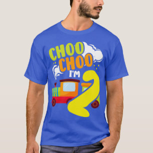 Choo Choo Im 2 Cute Train Lover Railroad 2nd Birth T-Shirt