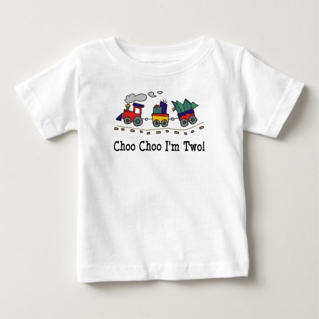 Choo Choo I'm 2 Train T-shirt (Front)