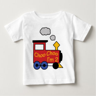 Choo Choo I'm Two Baby T-Shirt