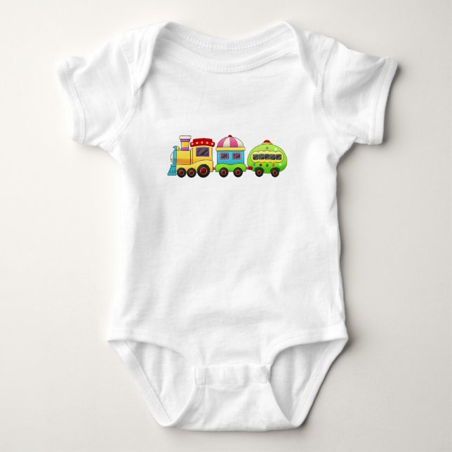 Choo Choo Train Baby Bodysuit (Front)