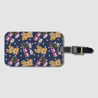 Choo choo train bear  Luggage Tag