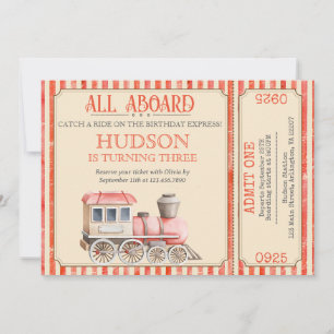 Choo Choo Train Birthday Invite – Train Party them