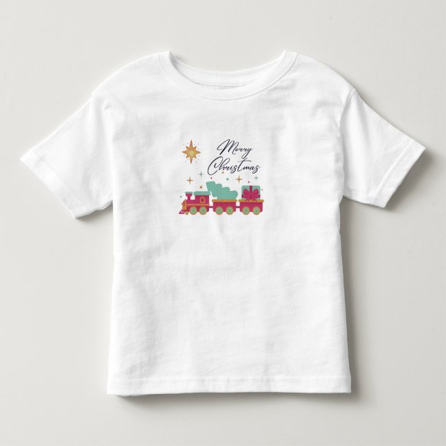 Choo-Choo Train Christmas T-Shirt (Front)