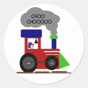 Choo Choo Train Classic Round Sticker