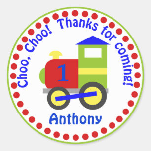 Choo Choo Train Favour Stickers