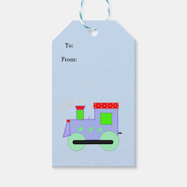 Choo Choo Train Gift Tags (Front)