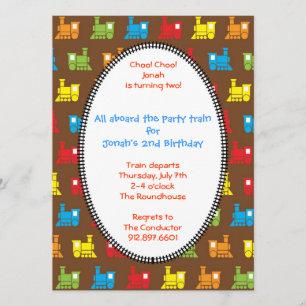Choo Choo Train Invitation