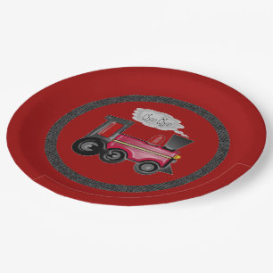 Choo Choo Train Kids Trains Customise Paper Plate