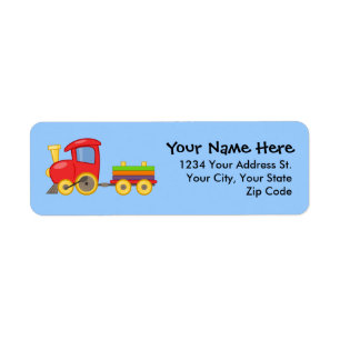 Choo Choo Train Return Address Labels