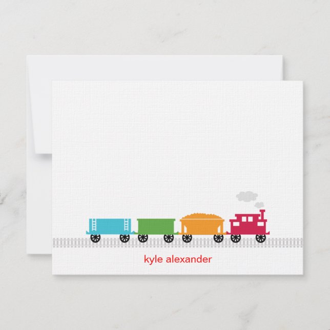 Choo Choo Train Thank You Card (Front)
