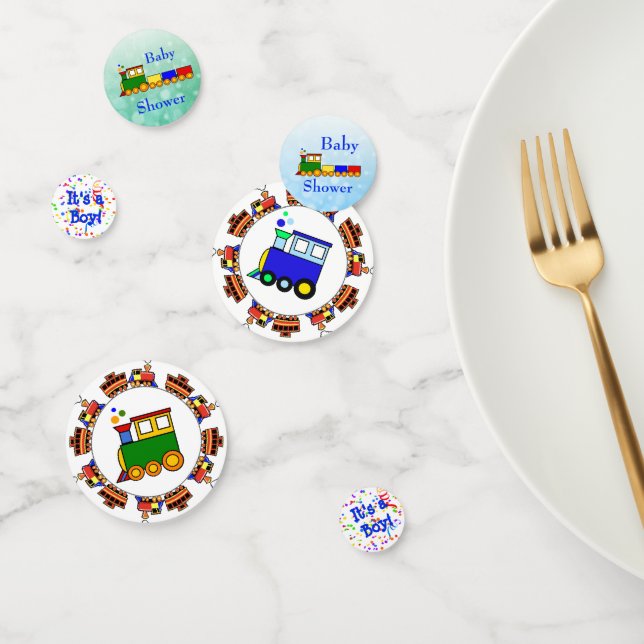 Choo Choo Train  Themed Boy's Baby Shower Confetti (Group)