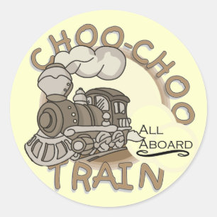 Choo-Choo Train Tshirts and GIfts Classic Round Sticker