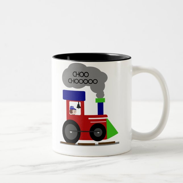 Choo Choo Train Two-Tone Coffee Mug (Right)