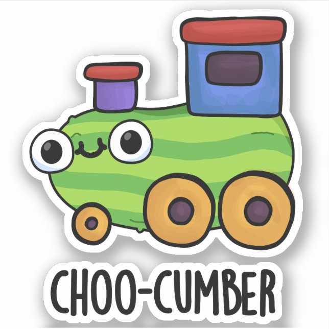 Choo-cumber Funny Cucumber Pun  (Front)
