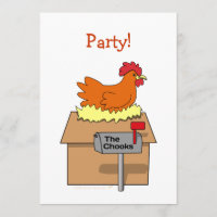 Chook House Funny Chicken on House Cartoon