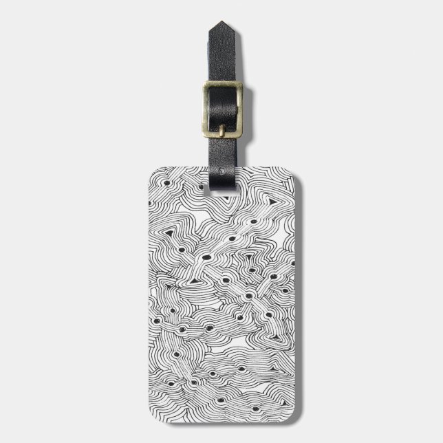 Choose A Colour Background Abstract Art Luggage Tag (Front Vertical)