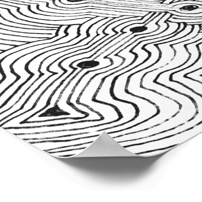 Choose A Colour Background Abstract Art Poster (Corner)