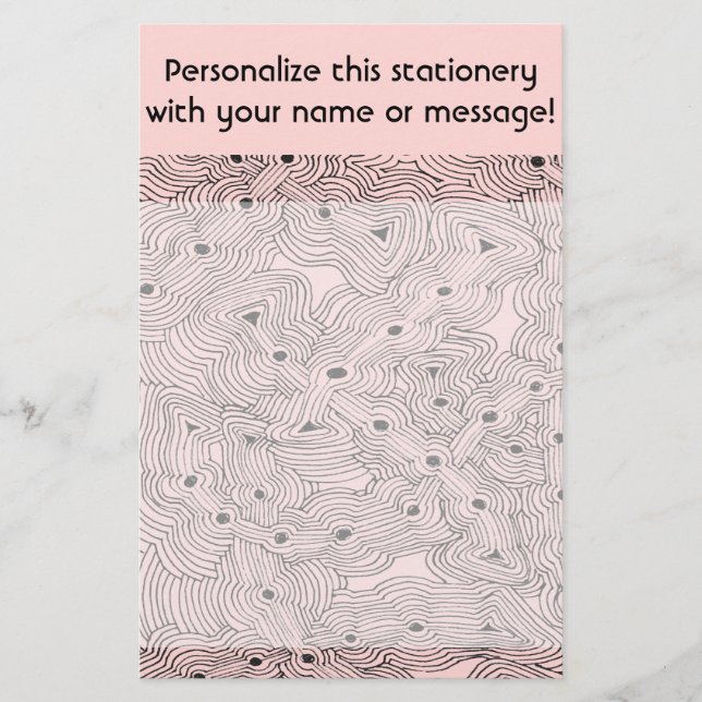 Choose A Colour Background Abstract Art Stationery (Front)