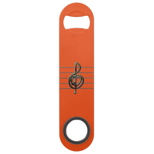 Choose a Colour Embossed Look Treble Clef and Hear