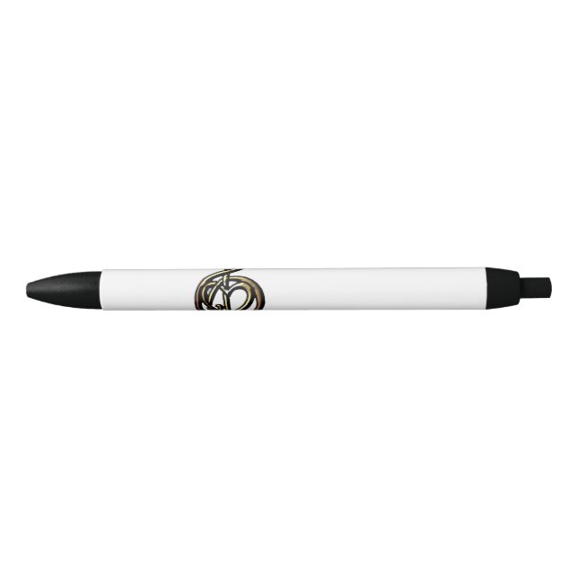 Choose a Colour Embossed Look Treble Clef and Hear Black Ink Pen (Front)