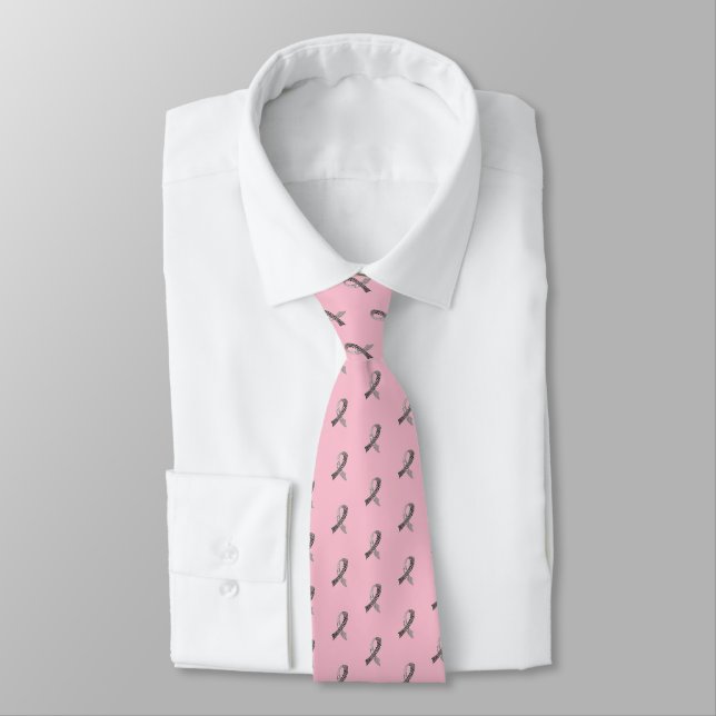 Choose Any Colour Cancer Disease Awareness Ribbon  Tie (Tied)