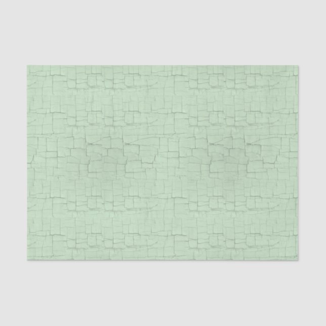 Choose Any Colour Crackle Paint Pale Green Tissue Paper (Front)