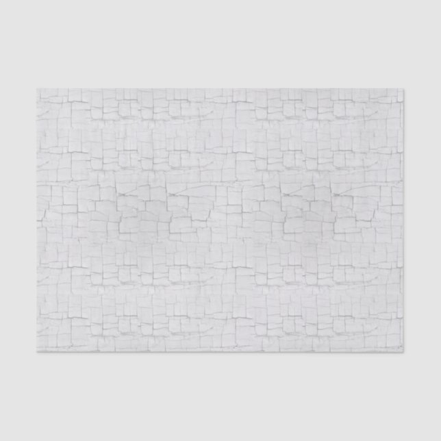 Choose Any Colour Crackle Paint White Tissue Paper (Front)