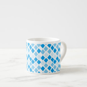 Choose Any Colour Harlequin Diamonds Pattern Espresso Cup