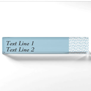 Choose Any Colour Harlequin Diamonds Pattern Nameplate