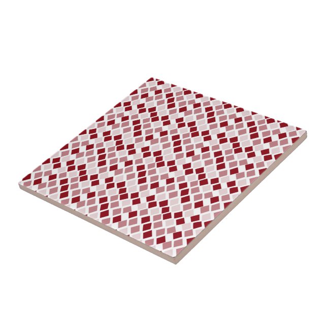 Choose Any Colour Harlequin Diamonds Pattern Tile (Side)