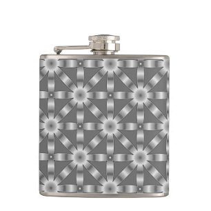 Choose Any Colour Repeated Star Pattern Hip Flask