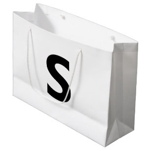 Choose Any Letter Font: Open Sans Condensed Bold Large Gift Bag